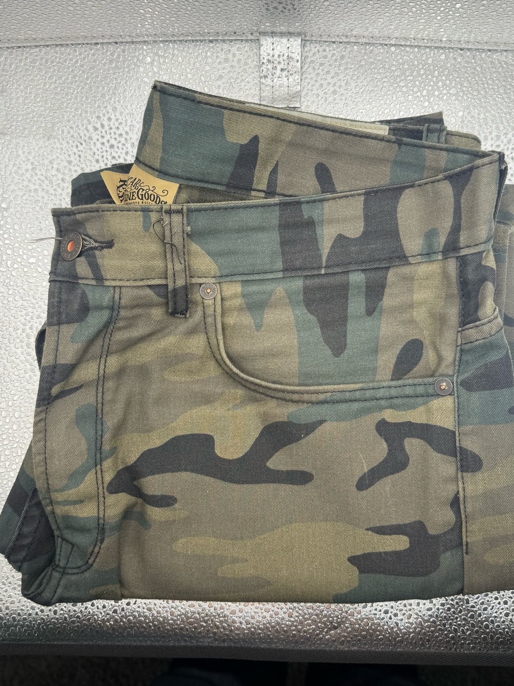 Railcar Fine Goods - Spikes Men's Army Camo Twill - 34